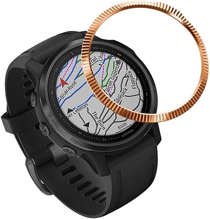 Amazon.com: Abanen - Bisel de reloj para Garmin Fenix 6S, acero inoxidable  pulido esculpido engranaje adhesivo cubierta antiarañazos anillo de  protección para Garmin Fenix 6S Pro/Sapphire (oro rosa) : Celulares y  Accesorios