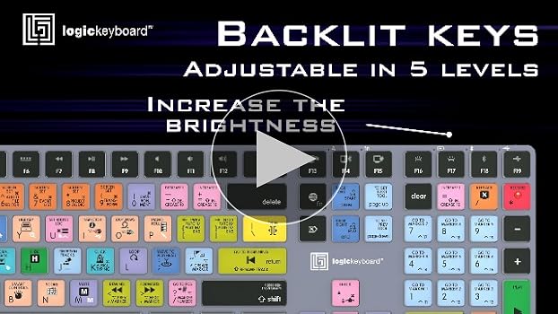 Logickeyboard TITAN バックライトキーボード【新品】 LogicKeyboard TITAN Wireless Backlit Keyboard for Avid Pro