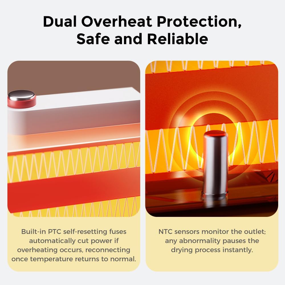 Creality Filament Dryer, Space Pi X4L Filament Storage Box for 4 Spools, Dual Independent Heating Chambers, 75℃ Max Temperature, Compatible with 1.75mm 2.85mm PLA PETG ABS TPU PC PA PAHT