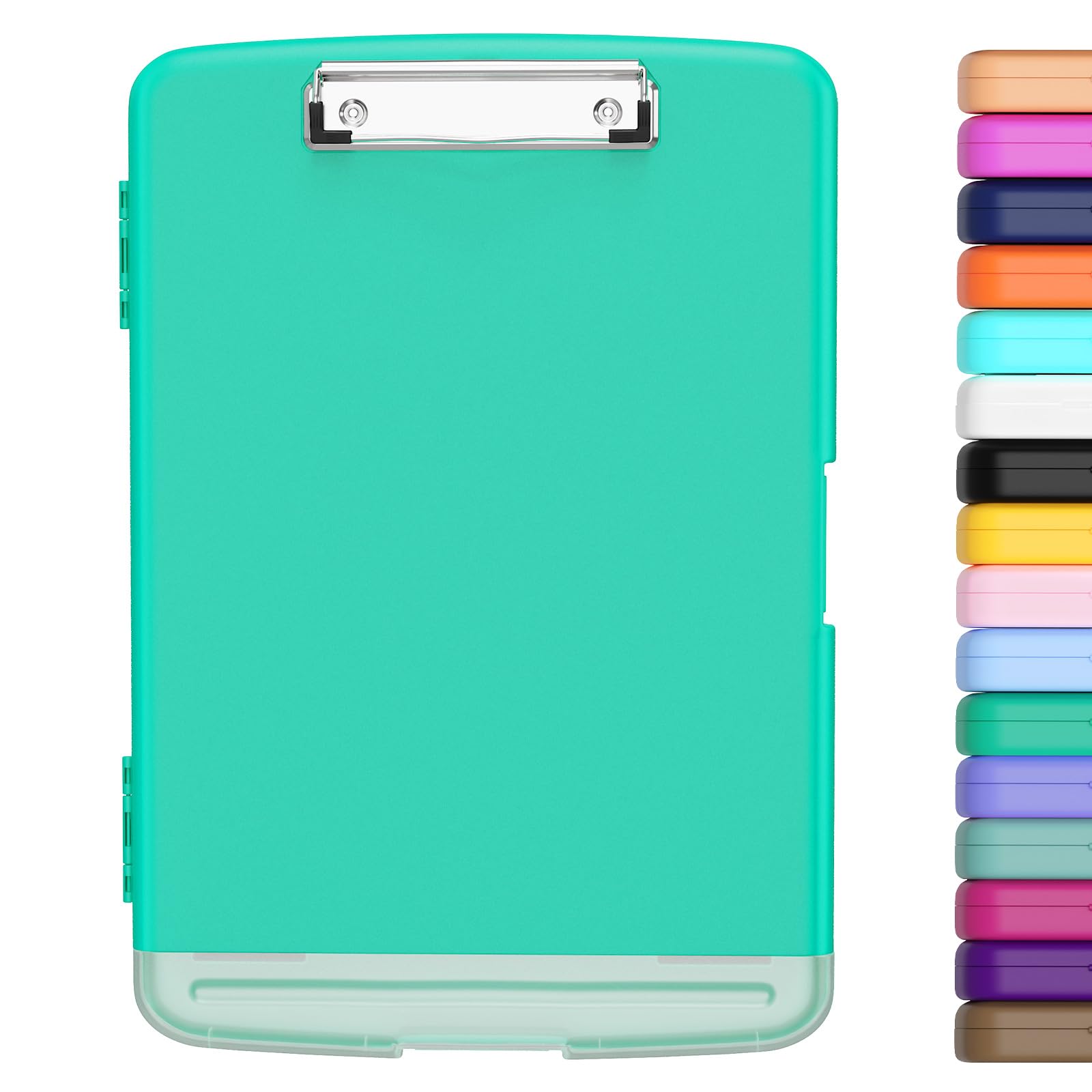 Hongri Clipboard with Storage with Pen Holder, Folder Nursing Clip Board 8.5 x 11 Foilo-Side Opening, High Capacity, Light Weight for Teachers,