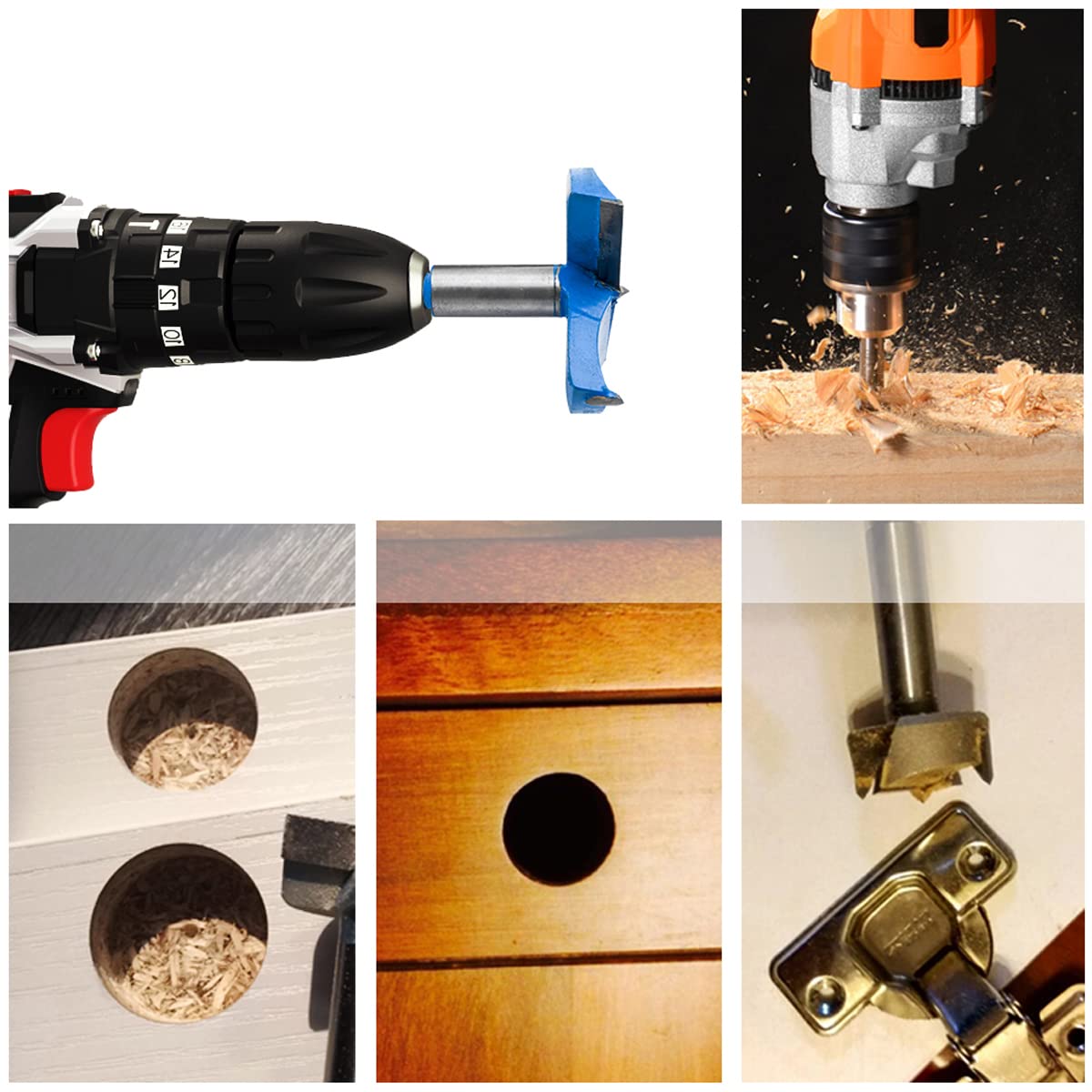 SagaSave 50mm Forstner Drill Bits Hole Saw,Tungsten Carbide Wood Cutter Auger Opener for Wood Woodworking Hinge Hole Drilling Boring Bit Cutter 1PCS