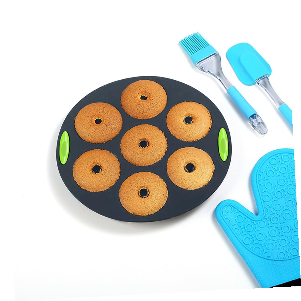 Kit de Moldes de Silicona 5 Piezas para Pasteles, Horneado | Resistente Calor de al Fácil Limpiar Cocina Silicona Flexible Reutilizable Repostería