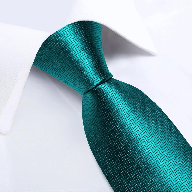 Set de corbata para hombre poliéster boda negocios miniatura 4