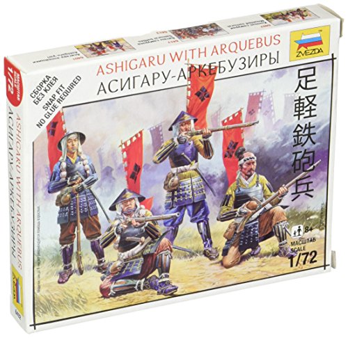 Zvezda Models Ashigaru con Arcabuces miniatura 1