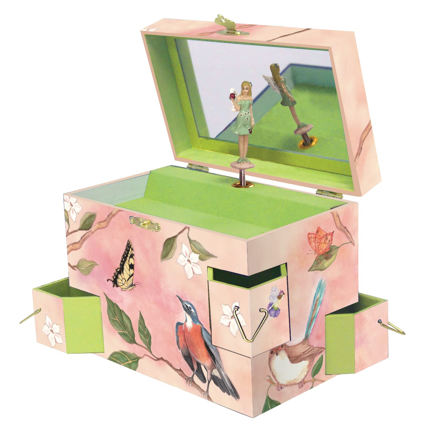 Amazon.com: Enchantmints Fairy & Birds Musical Jewelry Box for