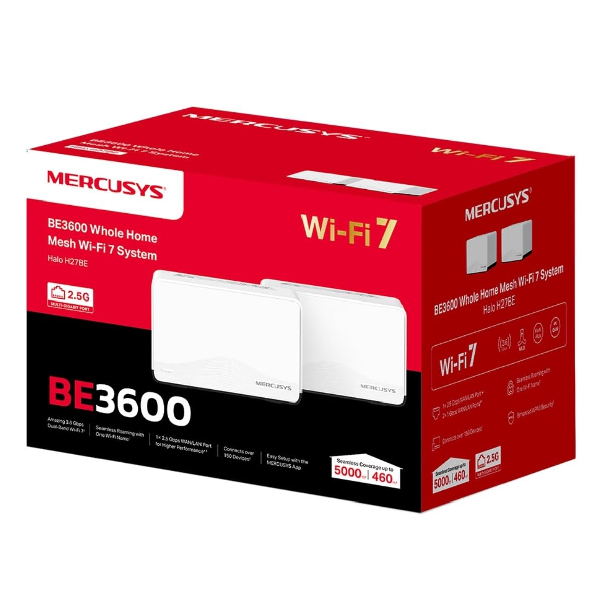 Système Mesh Mercusys Halo H27BE Dual-Band Wi-FI 7 (2 Unités)