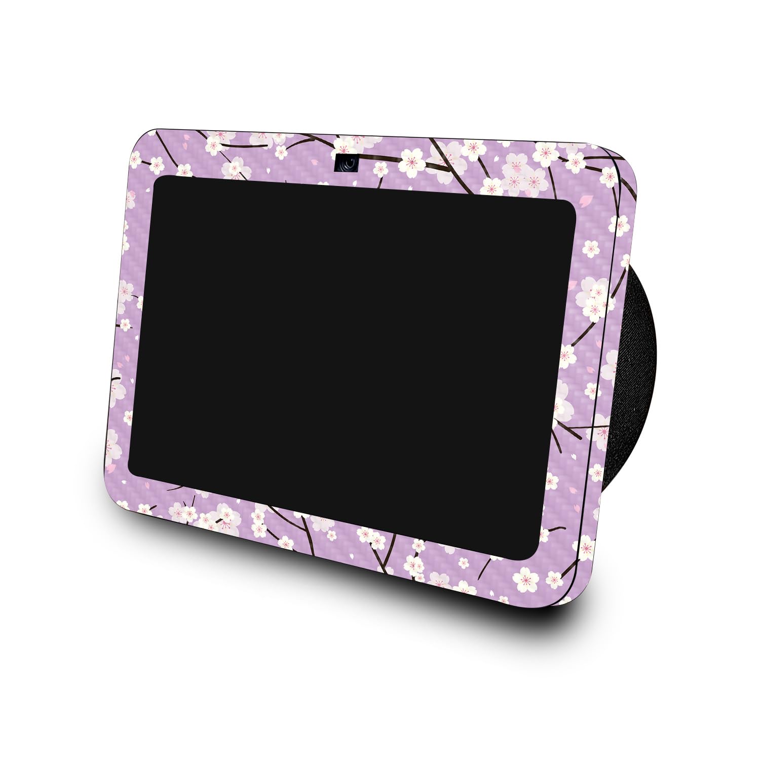 Carbon Fiber Skin Compatible with Amazon Echo Show 8 (3rd Gen, 2023) - Sakura Purple - Premium 3M Vinyl Protective Wrap Decal Cover - Easy to Apply, Crafted in The USA by MightySkins