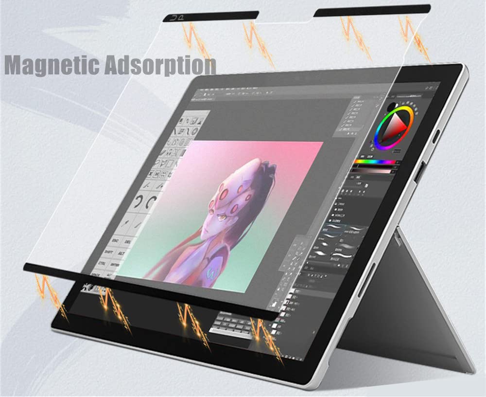 Pellicola protettiva magnetica per Microsoft Surface Book 3/2/1 da 13,5 pollici, filtro anti-riflesso anti-spia rimovibile, riutilizzabile, ad alta sensibilità, facile da installare
