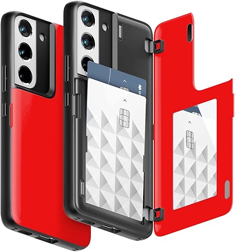 Miniatura 695 de GOOSPERY Parachoques magnético para puerta compatible con Galaxy S23, tarjetero tipo cartera, cierre automático, protección de doble capa resistente
