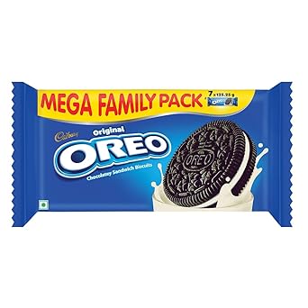 Cadbury Oreo Vanilla Flavour Creme Sandwich Biscuit Mega Family Pack, 876.75g