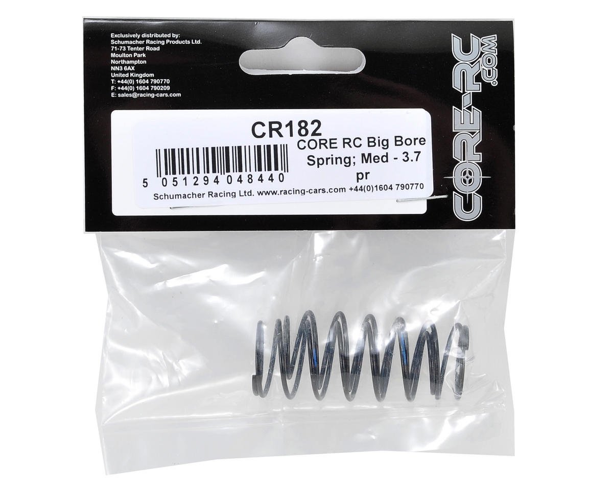 Core-RC Medium Length Big Bore Shock Spring Set (Blue/3.7) (2)