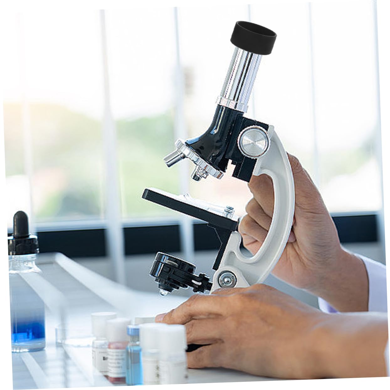 HONMEET Microscope Eyepiece Guards 4 Pack Rubber Eyepiece Protectors Reusable Cover