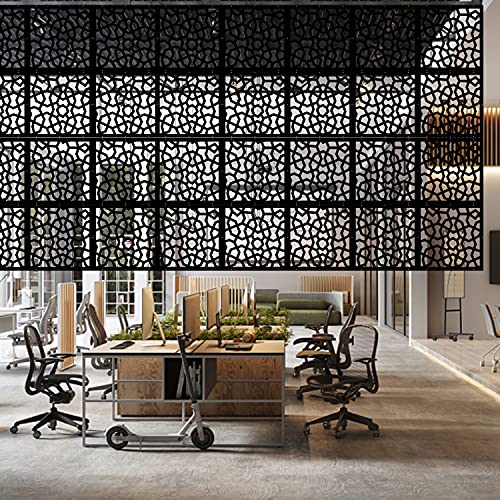 Kernorv Hanging Room Divider Made Of Environmentally Pvc, 12 Pcs Partitions Panel Screen For Decorating Bedroom, Dining, Study And Sitting-Room, Hotel, Bar And Restaurant #TOP4