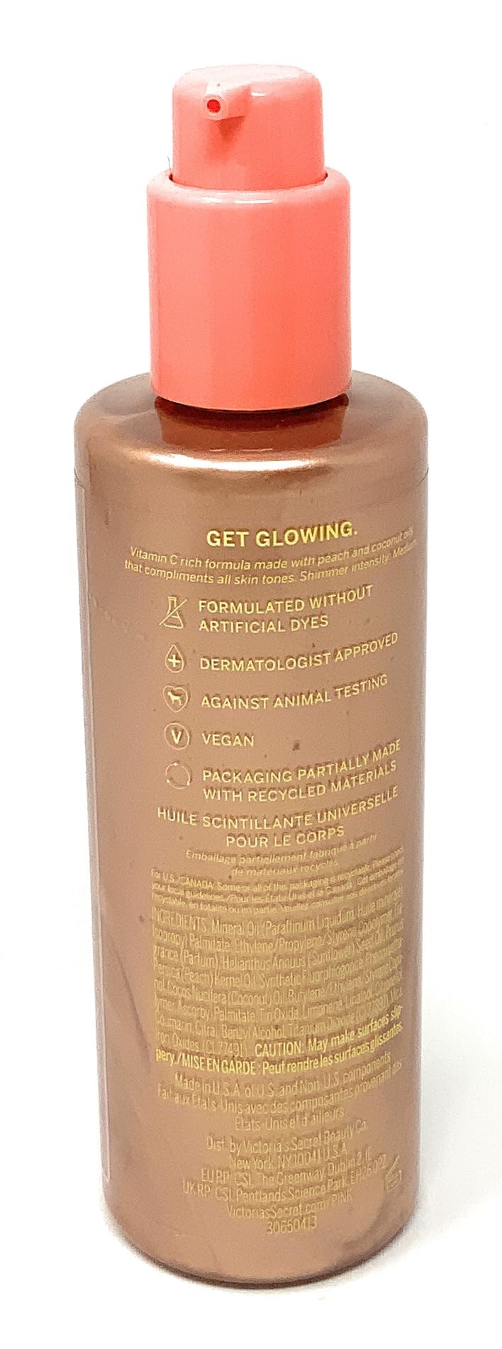 Amazon.com : Victoria's Secret PINK Peach Highlighting Body Oil 8