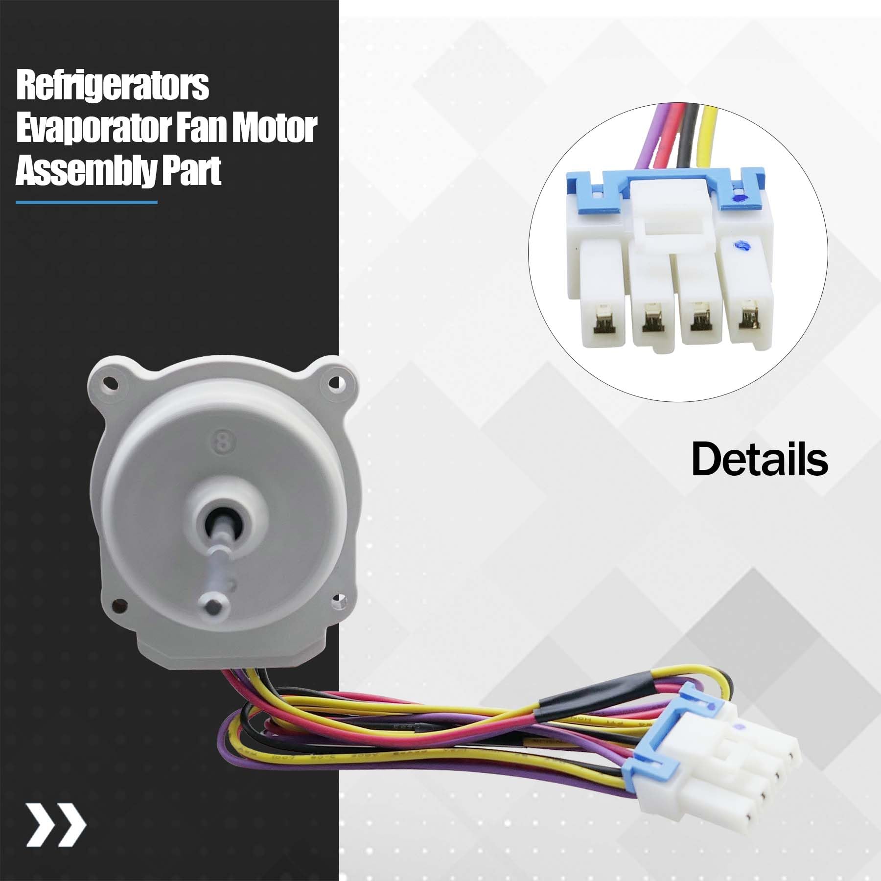 EAU65058313 - Conjunto de motor de ventilador de refrigerador para LG Kenmore EAU63103001 ODM-056F-13 AP7178307 PS16662420 EAP16662420