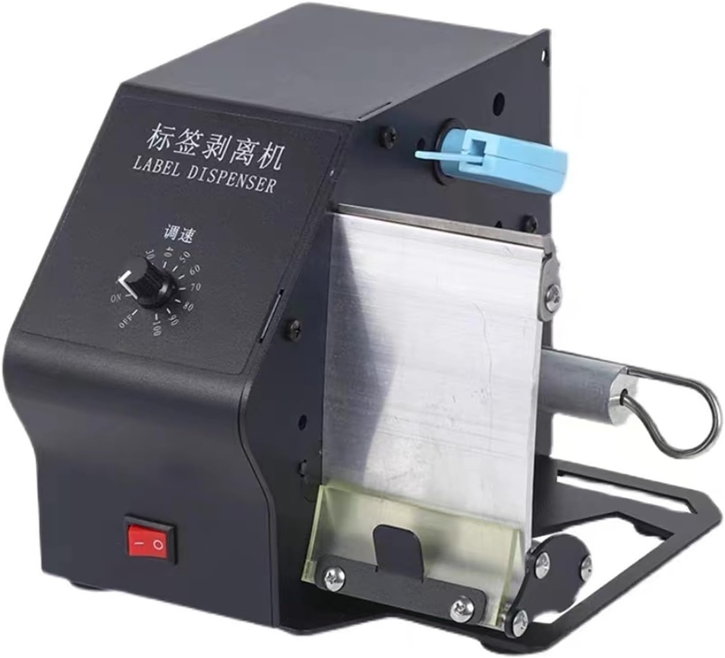 Automatic Label Stripper Dispenser 5-80MM Width Label Stripping Machine D208 Self-Adhesive Label Peeling Machine