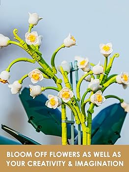 Buy BLOFABBRIC Bell Orchid Artifical Plant Building Set 610 Pcs