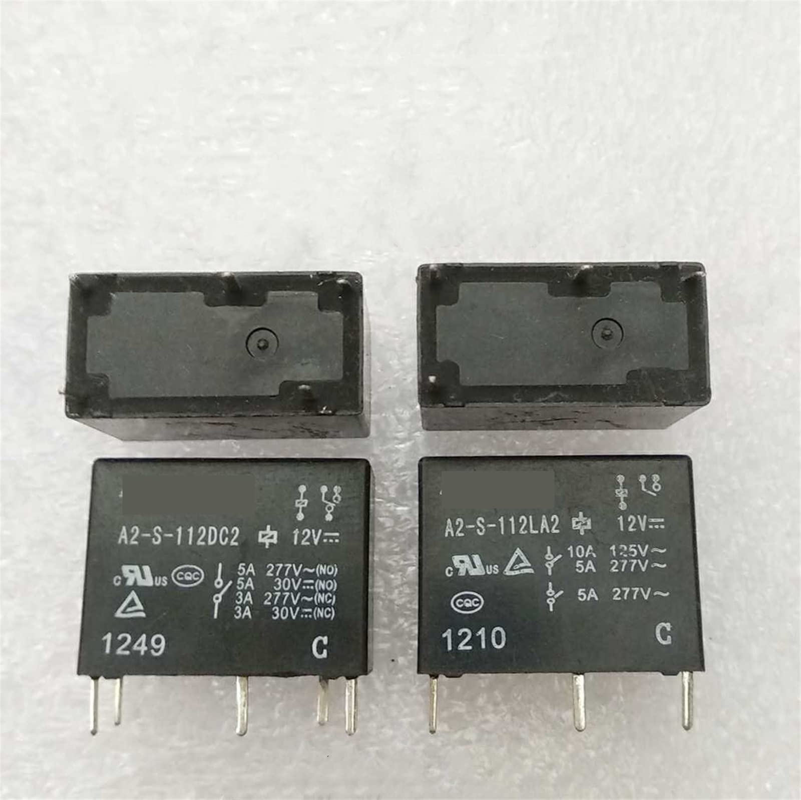 Relais A2-S-112DC2 12V MESKEL lot de 10 commutateurs 5 broches pour automatisme