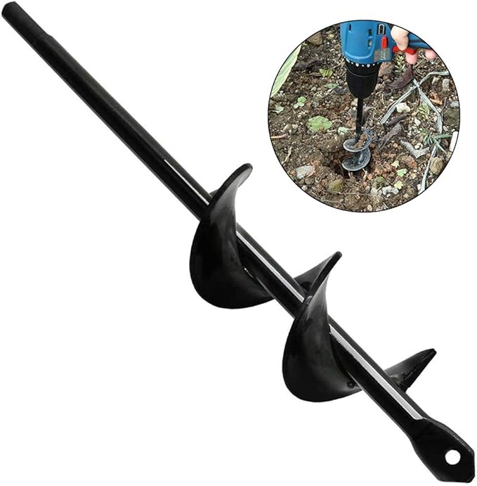 TRIVELLA A MANO MANUALE CAVABUCHE FORI TERRENO DIAMETRO 10cm H. 95cm - Foto 3