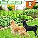 Decorative Garden Fence 17in x 10ft, 10 Pack Rustproof Metal Animal Barrier Fence, Arched Flower Bed Edge Decorative Rabbit and Dog Ground Defense No-Dig Fence for Patio Patio Outdoor