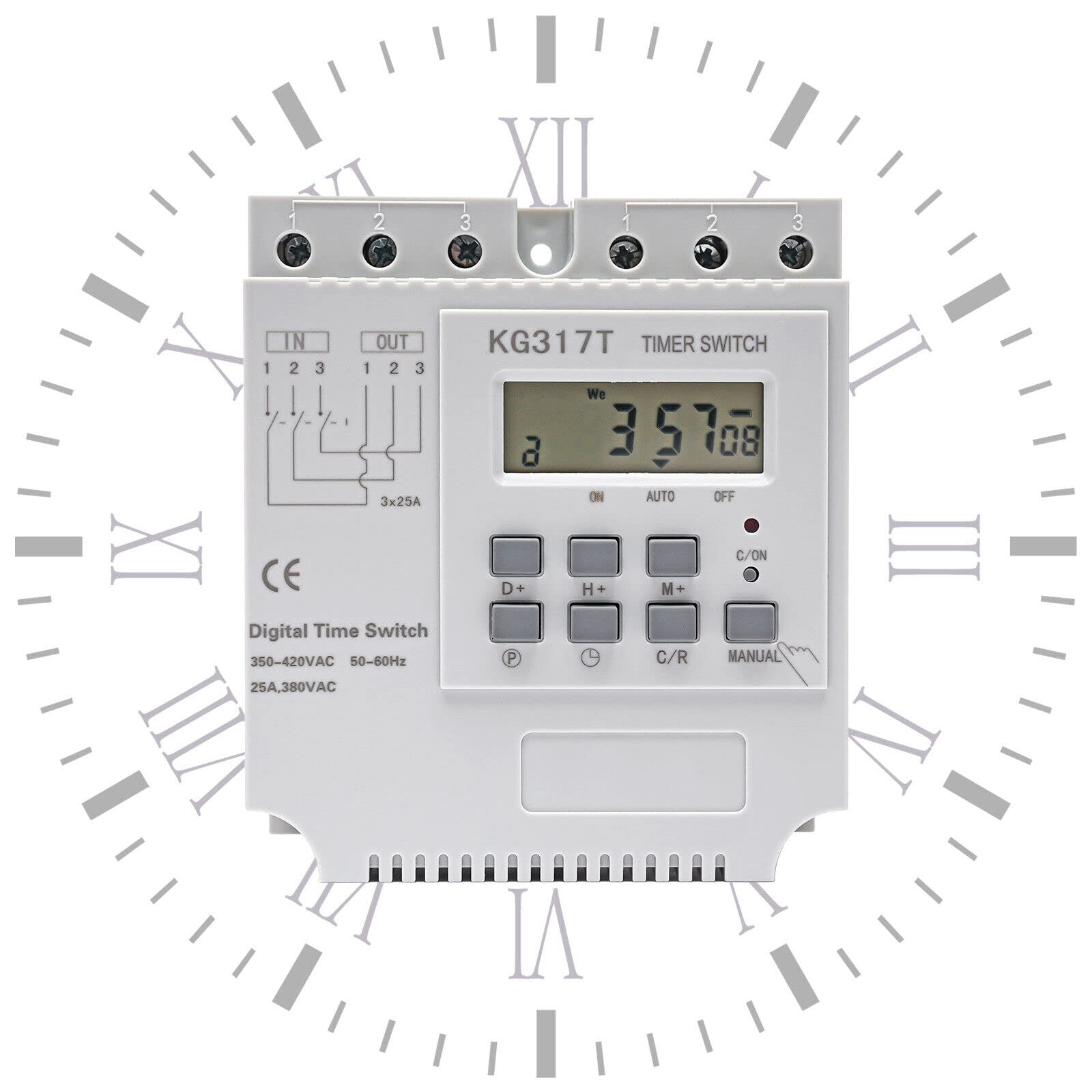 380 V, 3 fasi, programmabile, timer programmabile, 25 A, timer programmabile, timer programmabile