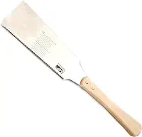 MEGURISM Serra japonesa Samurai Ryoba - Serra de corte nivelado de borda dupla de 19 cm para marcenaria