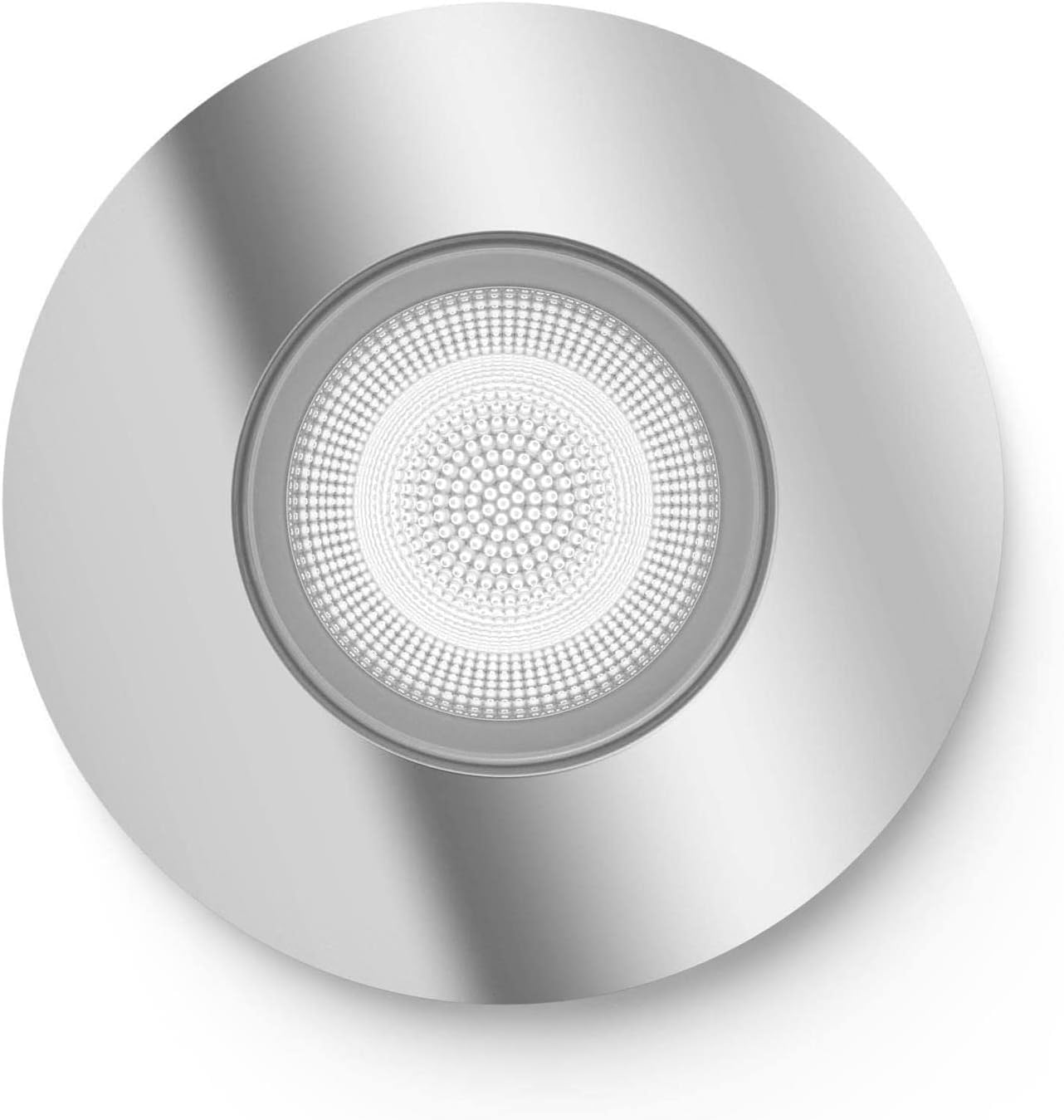 Philips Hue – Lámpara inteligente, Hue Adore, Foco Empotrable LED Inteligente, Luz Blanca de Cálida a Fría, Compatible con Alexa y Google Home, Color Cromado
