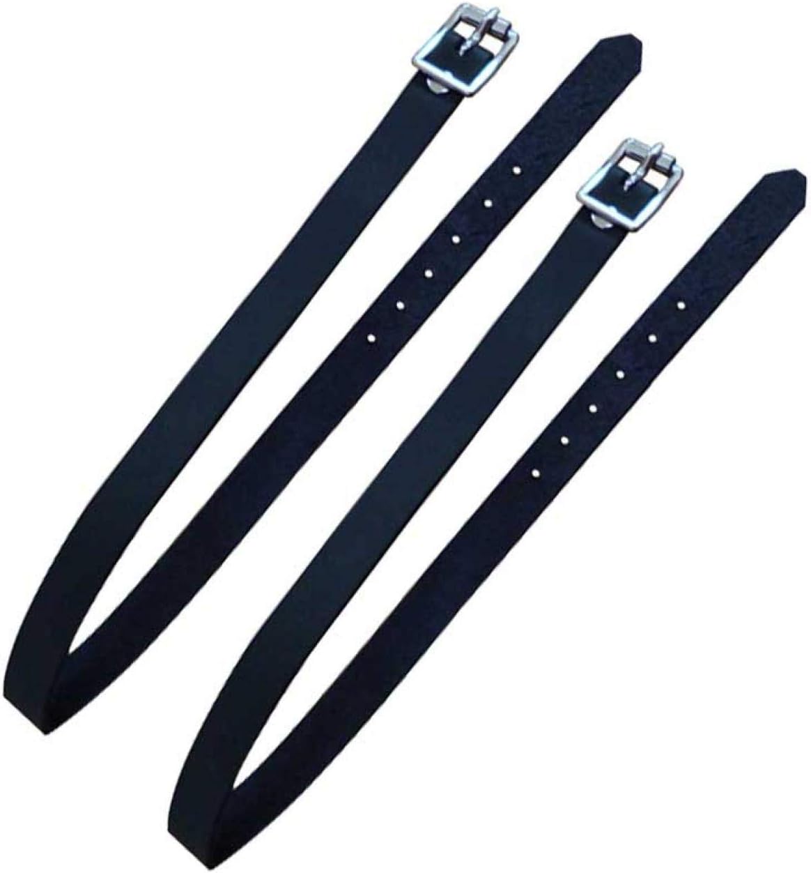 2 Pcs Spur Straps, Horse Riding Straps With Buckle Solid Equestrian Spurs PU Leather Riding Sports Accessories Lady Spur Straps