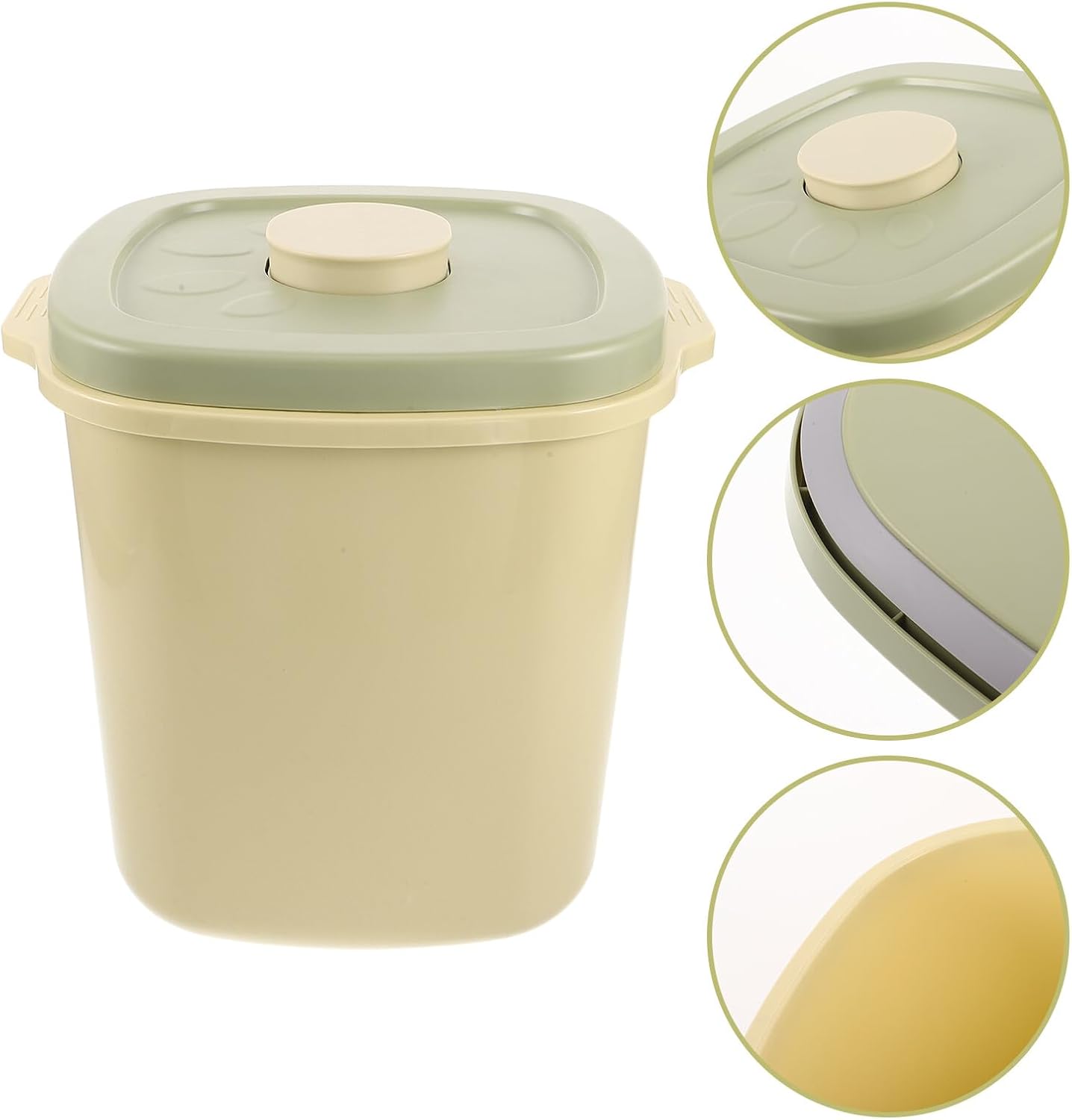 COHEALI Pet Food Storage Container Airtight Plastic Bucket with Lid Large 11.8x11.6x10.4in for Dog Cat Bird Food Storage and Travel
