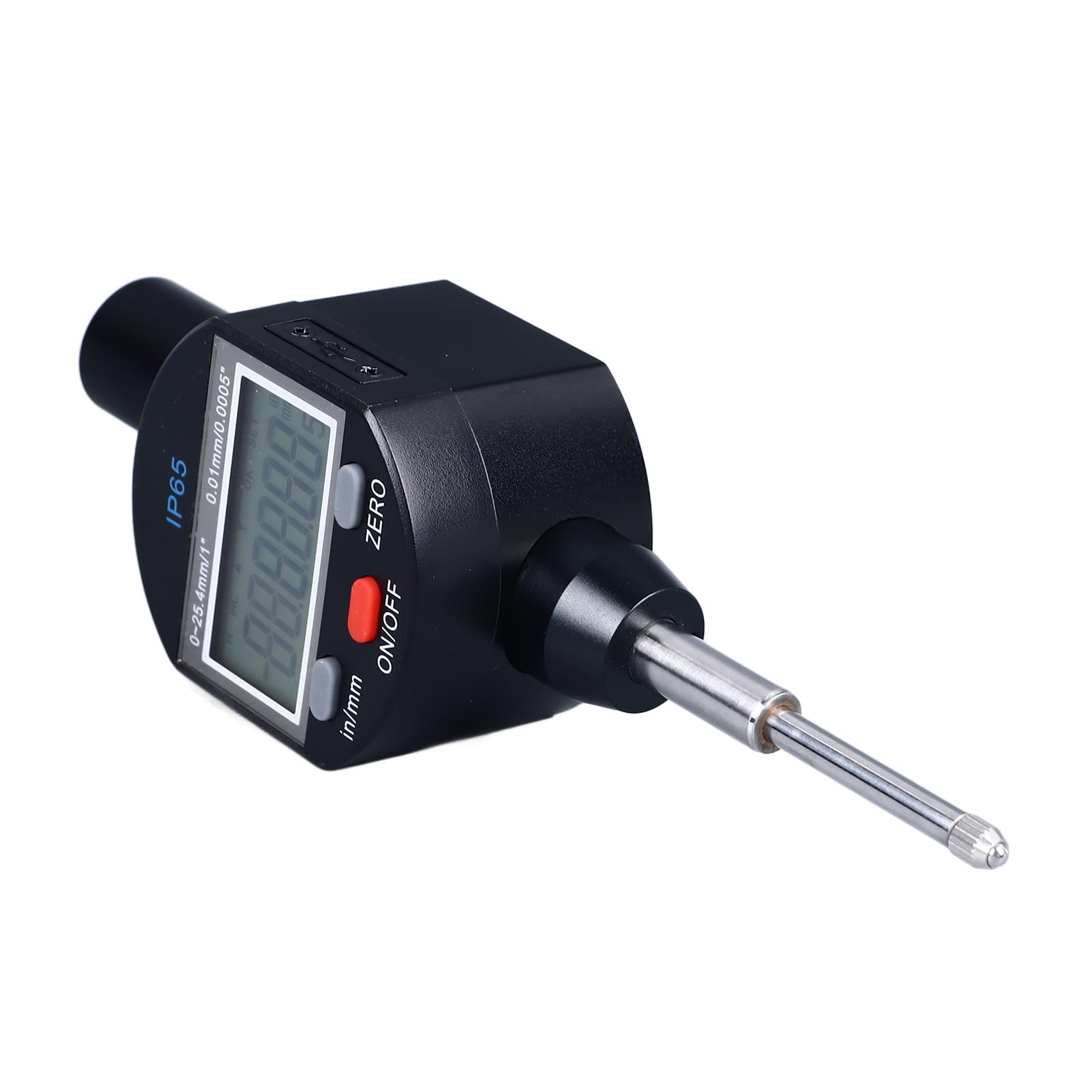 Cyfrowy czujnik zegarowy 0,01 mm 0,0005 cala Wysoka precyzja Wodoodporna konstrukcja ze stopu aluminium IP65 Szeroki zakres 25,4 mm 1 cal dla inżynierów mechaników mechaników