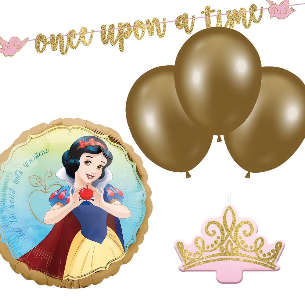 Party Centre Disney Princess Snow White Party Decor Kit, Includes Balloons