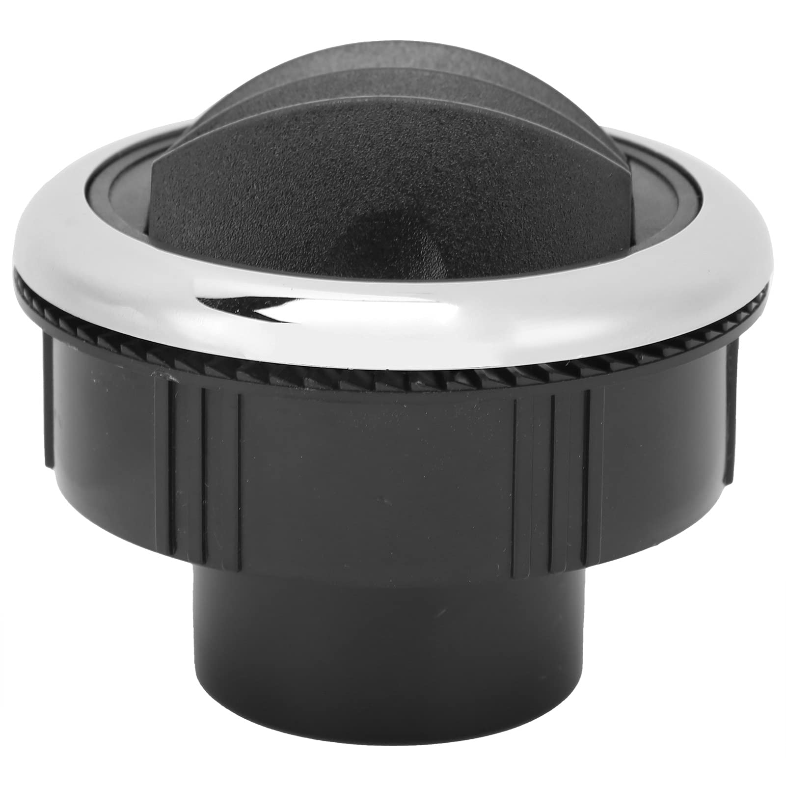 Grille De Ventilation Ronde Noire 71 Mm - Universelle Pour Camping-car, Bus, Bateau, Caravane, Matériau ABS