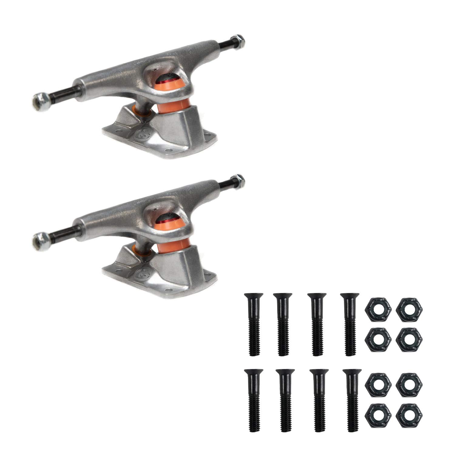 Grind King Skateboard Trucks Disruptor Raw 8.0" with 1" Hardware