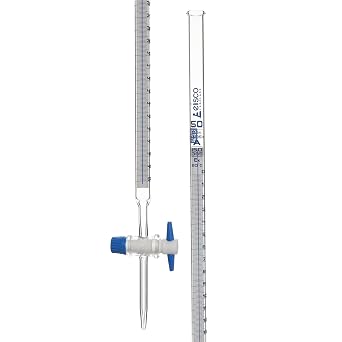Eisco 50ml Schellbach Glass Burette - Class A - PTFE Stopcock - Labs