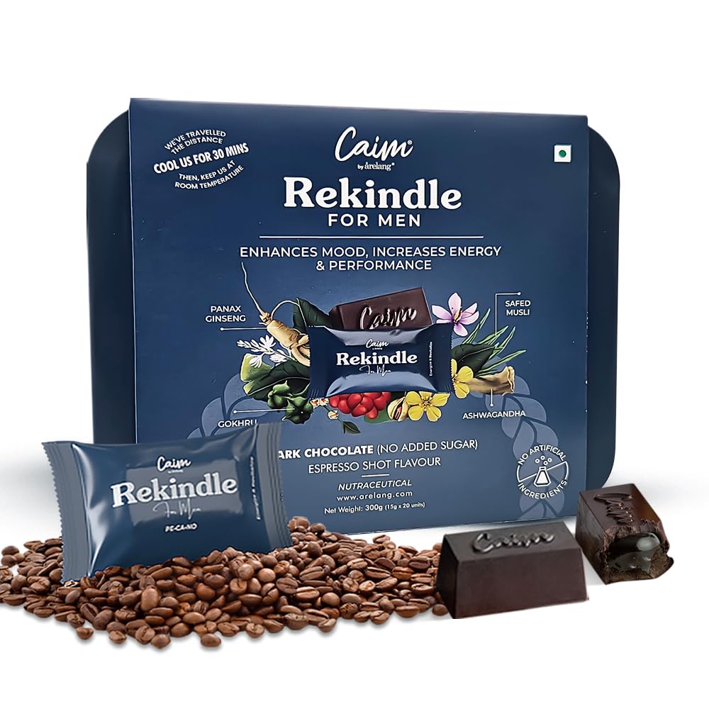 Arelang Naturals Caim by arelang|Rekindle for Men|Sugarfree Dark Chocolates for Masculinity|Improves Endurance & Efficiency|Mood Enhancer|Espresso Shot|1 x 20 pieces(300gram) (B0BKSQ9MTM) Amazon Price History, Amazon Price Tracker