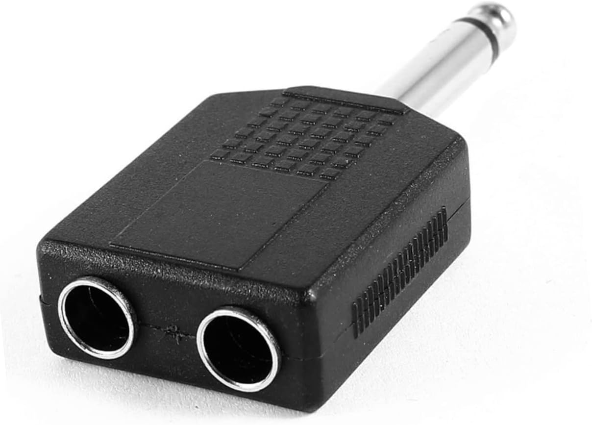 KJHBV 2pcs Microphone Adapter Plug Adapter Microphone Splitter Male to