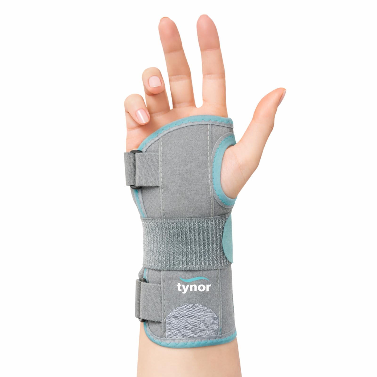 TYNOR Wrist Splint Ambidextros, Grey, Medium, 1 Unit