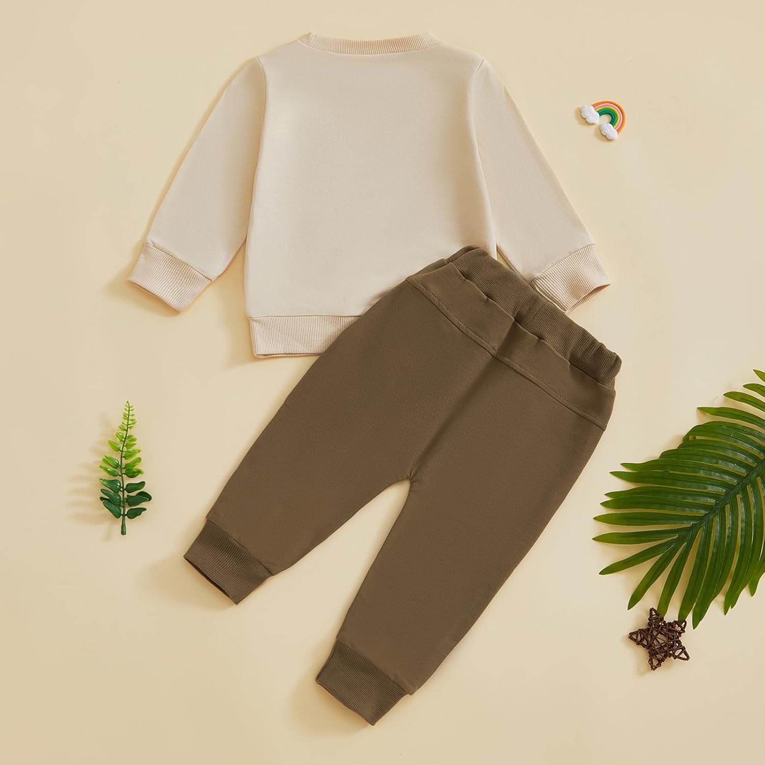 Kupretty Toddler Baby Boys Clothing Set Fashionable Long Sleeve Raccoon Printed Pullover with Pants 2Pcs Fall Outfits - Image 7