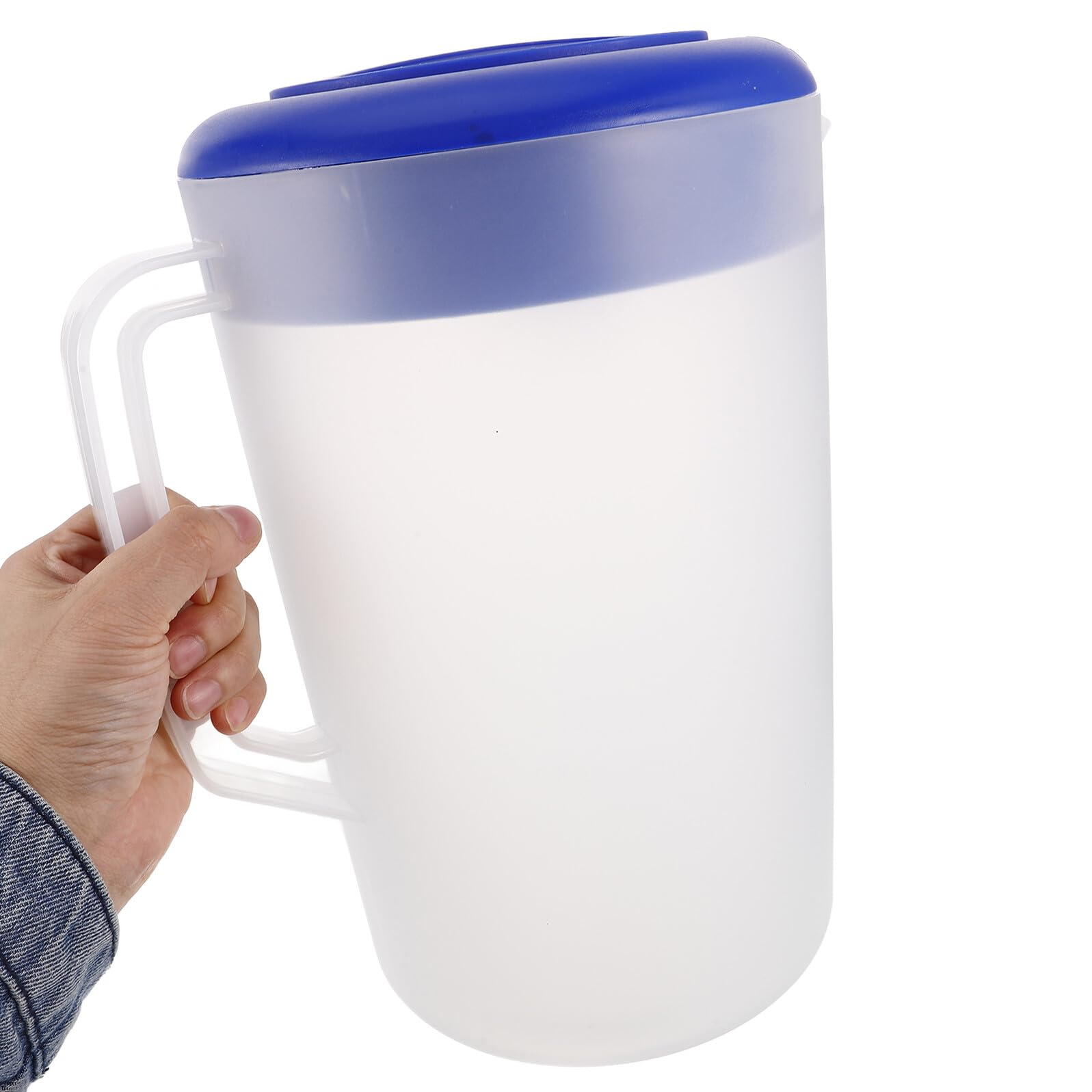 Caraffa Plastica Opaca con Manico Ergonomico e Misuratore Graduato Brocca Refrigerabile per Bevande Calde e Fredde Contenitore Resistente per Acqua e Tè