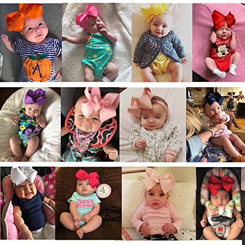 Cellelection 30 Colors Baby Girls Headbands 6Inch Big Hair Bows Elastic Hair Bands Headbands Hair Accessories For Newborns Infants Toddlers Kids… #TOP3