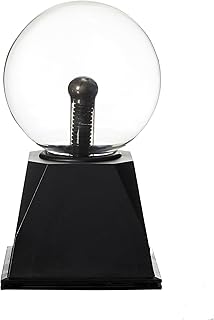 MISTER GADGET, MG3428, Bola de plasma, Gadget Fun e decorativo de plástico ABS, dimensões: 21,3 x 12,7 x 12,7 cm, ideal para dinamizar o seu interior e escritório, preto