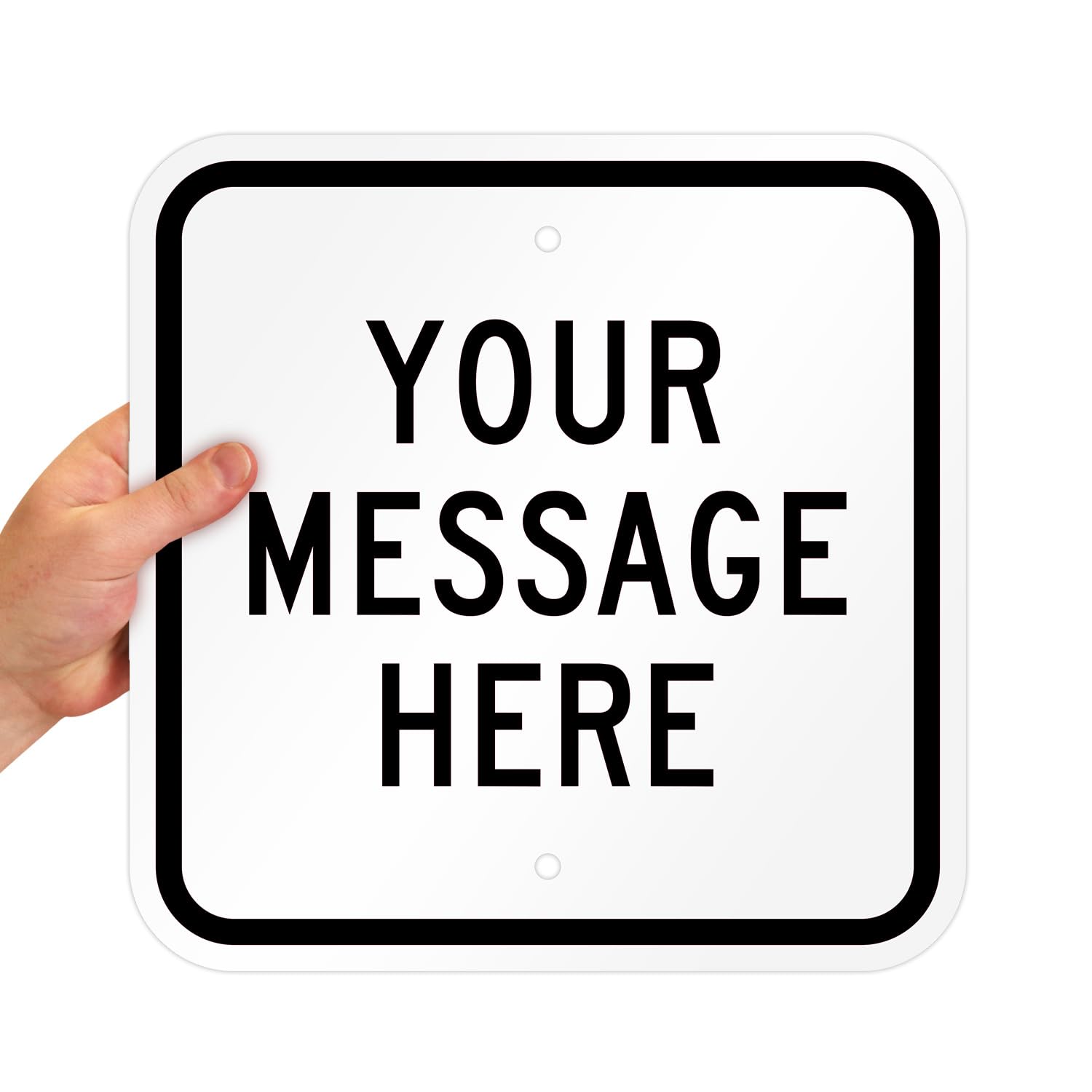 SmartSign Custom Sign - 12"x12", Square-Shape Custom Metal Sign, 63 mil Laminated Rustproof Aluminum, For Airbnb, Delivery, Outside, Decor, Gifting,