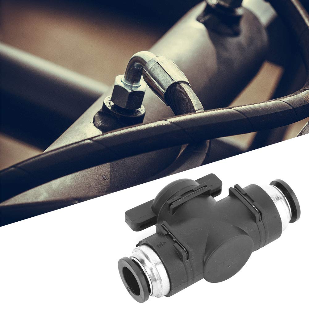 Valvola A Sfera Pneumatica Da 12 Mm - 2 Pezzi Con Raccordi A Innesto Rapido Per Tubi PU, Nylon, PE - Per Automazione E Utensili Pneumatici