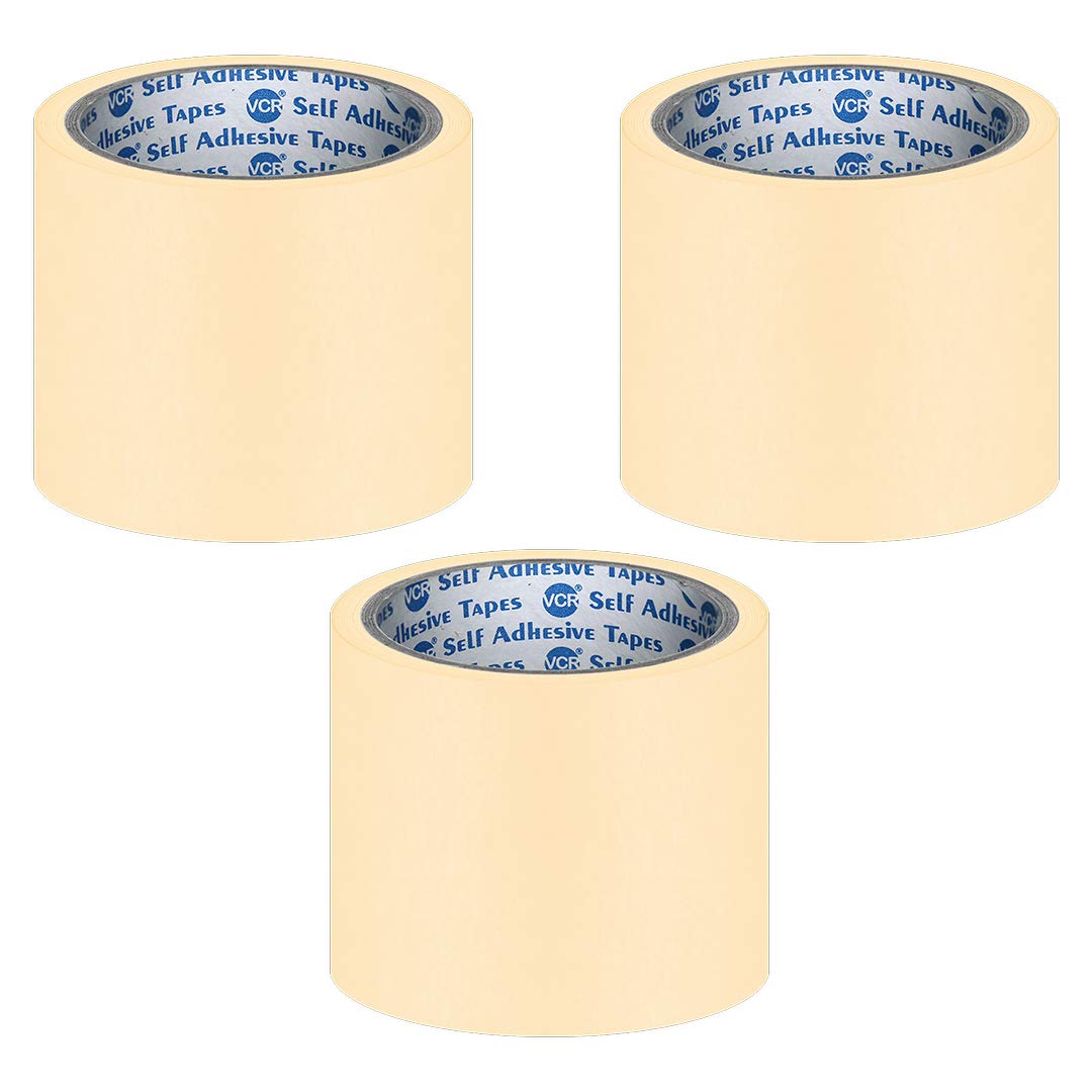 VCR Masking Tape - 20 Meters in Length 96mm / 4" Width - 3 Rolls Per Pack - Easy Tear Tape, Best for Carpenter, Labelling, Painting and leaves no residue after a peel. (B07RVFVMQF) Amazon Price History, Amazon Price Tracker