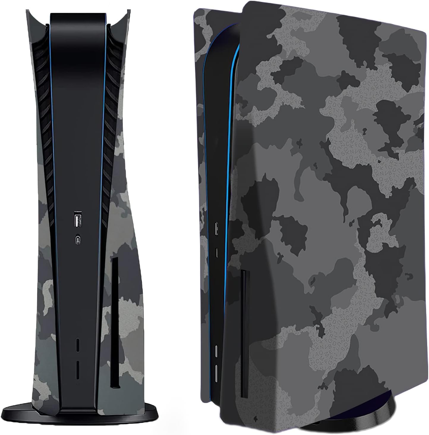 New World Camouflage Face Plates Cover Shell Panels for PS5 Disc Edition Console, Playstation 5 Accessories Faceplate Protective Shell Replacement Plate (Gray Camouflage) (B0CVNLCMJ8) Amazon Price History, Amazon Price Tracker