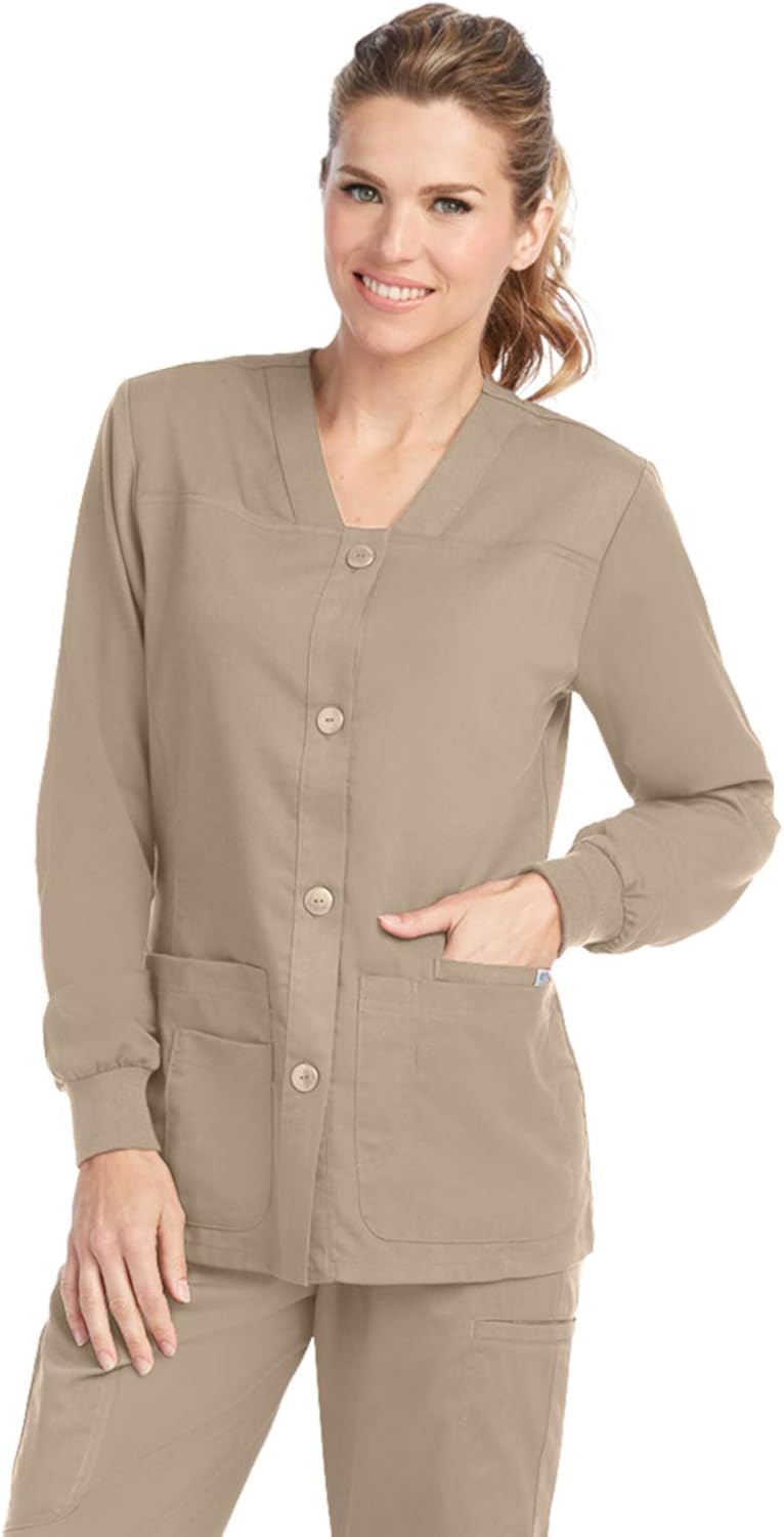 Grey's Anatomy 4435 Women's 4-Pocket Sporty Warm Up