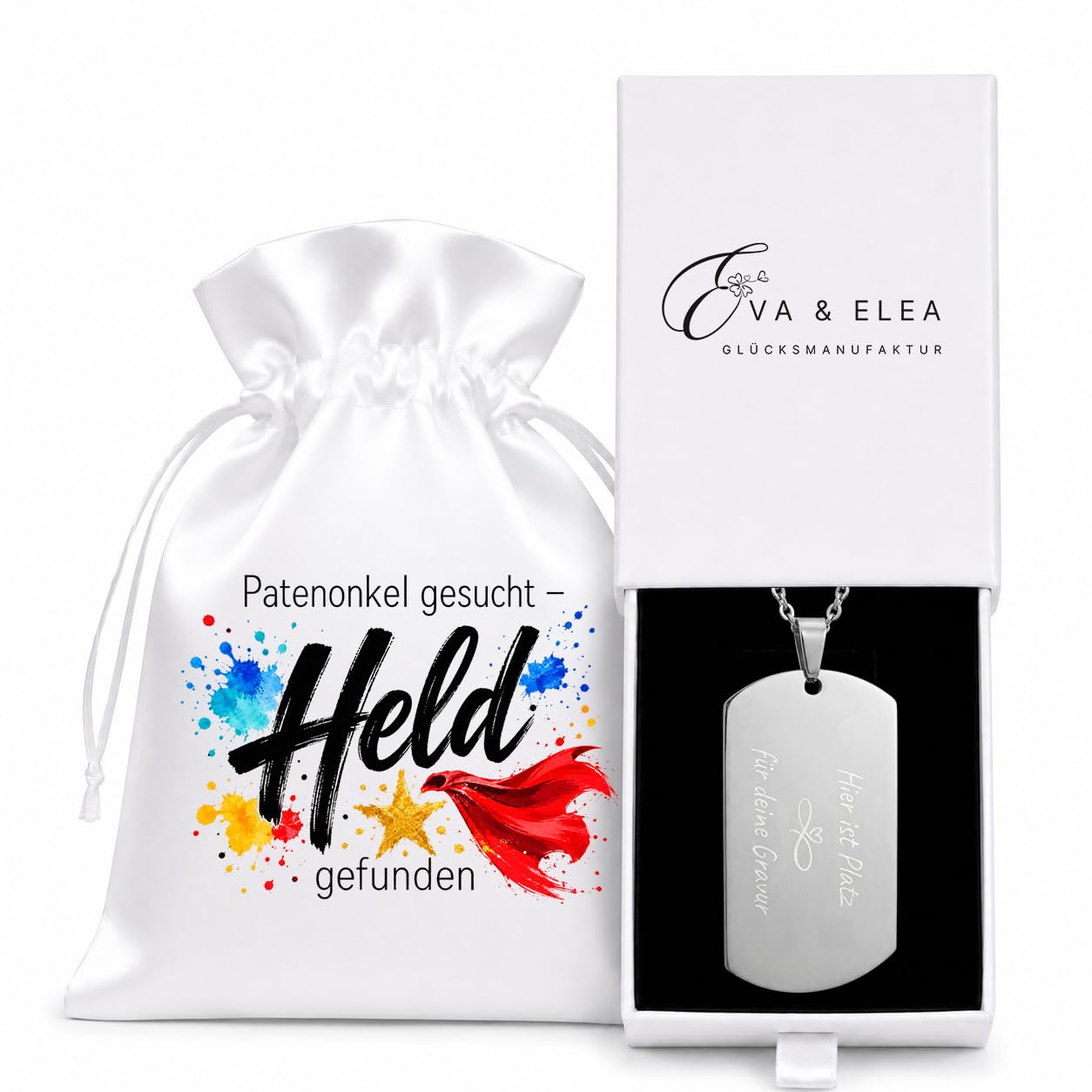 Kette mit Wunschgravur – Geschenk für Patenonkel