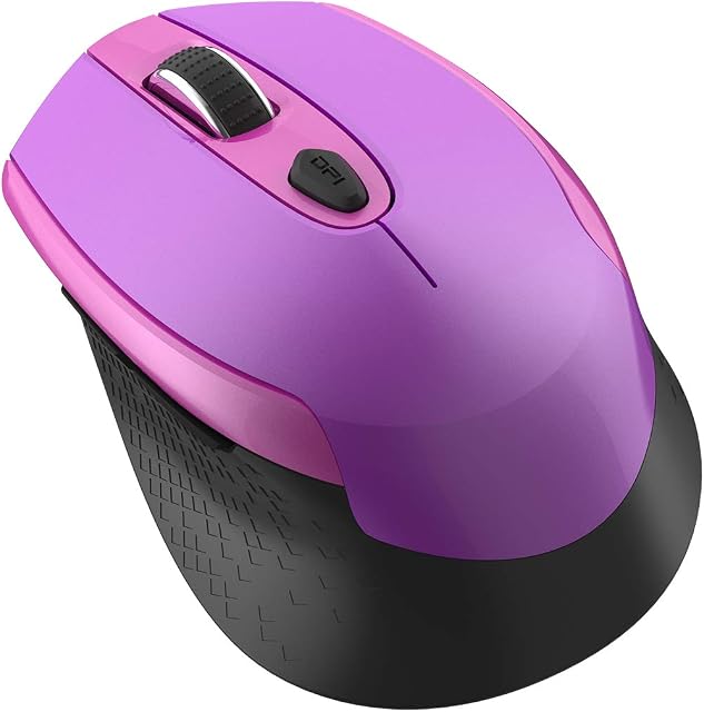 cimetech Wireless Mouse, 2.4G Computer Mice with Nano Receiver Portable Energy Saving with USB Nano Receiver 6 Buttons 1600DPI Adjustable for PC Tablet Laptop and Windows Linux
