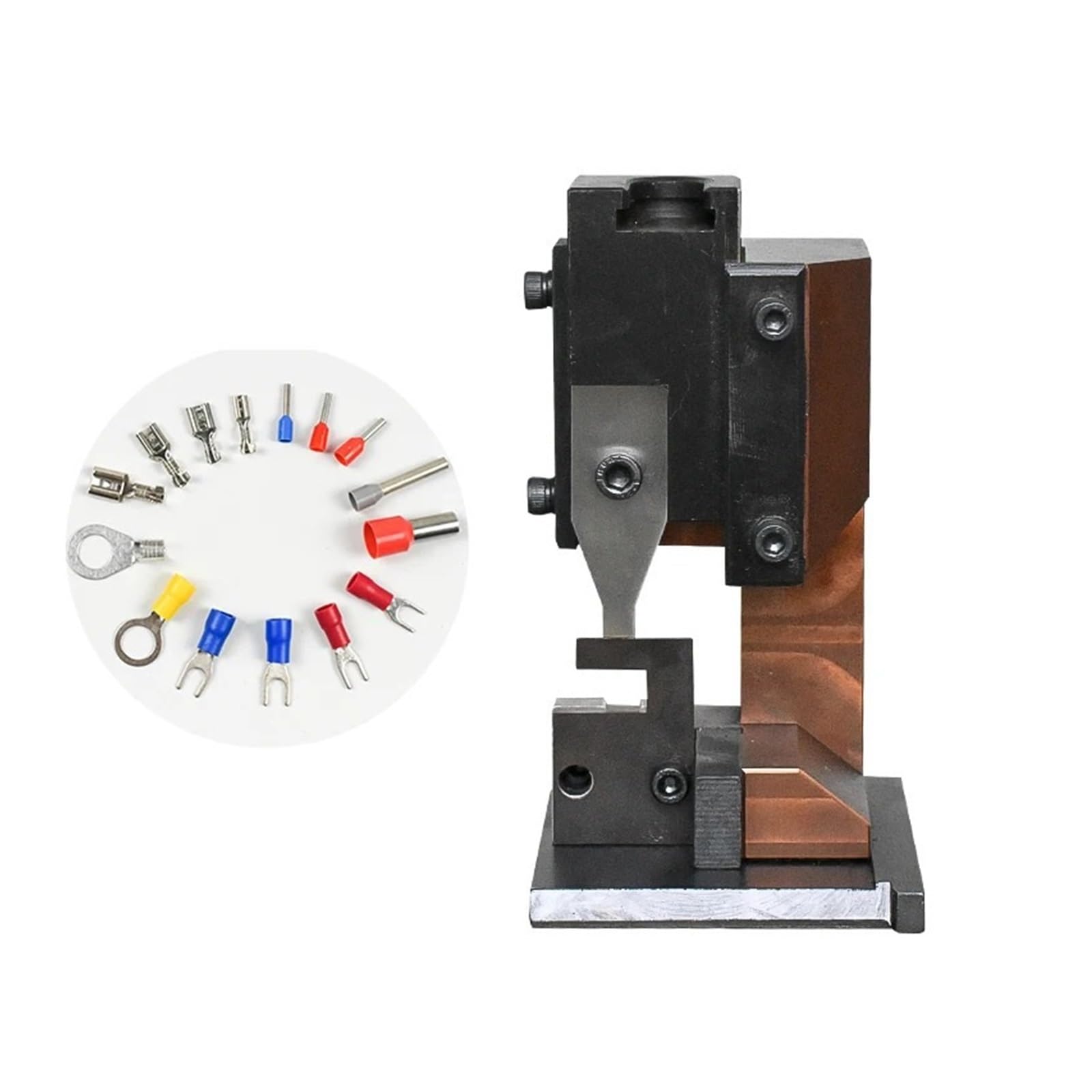 Gqnblvhzupdm Single Grain Mold Winding Machine Xh2.54/1.25/Sm/3.96/5557/Ph2.0/6.3 Wire Terminal Machine Cable Crimper Mould Otp Crimping Applicator(Single Grain Mold)
