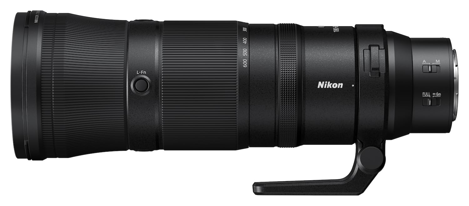 Nikon NIKKOR Z 180-600mm f/5.6-6.3 VR, Teleobiettivo Zoom a Pieno Formato, FX Mirrorless, Portatile, Nero, [Nital V.I.P.: 6 anni di garanzia]